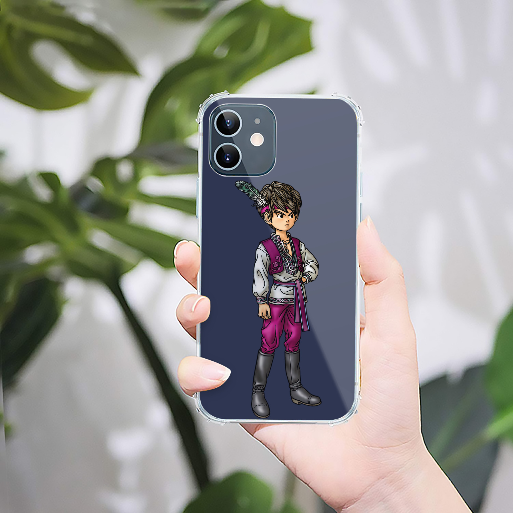 （画像用） ドラゴンクエスト Doragon Kuesuto Dragon Quest 【iPhone 12シリーズ対応】透明スマホケース（クリアソフトケース）